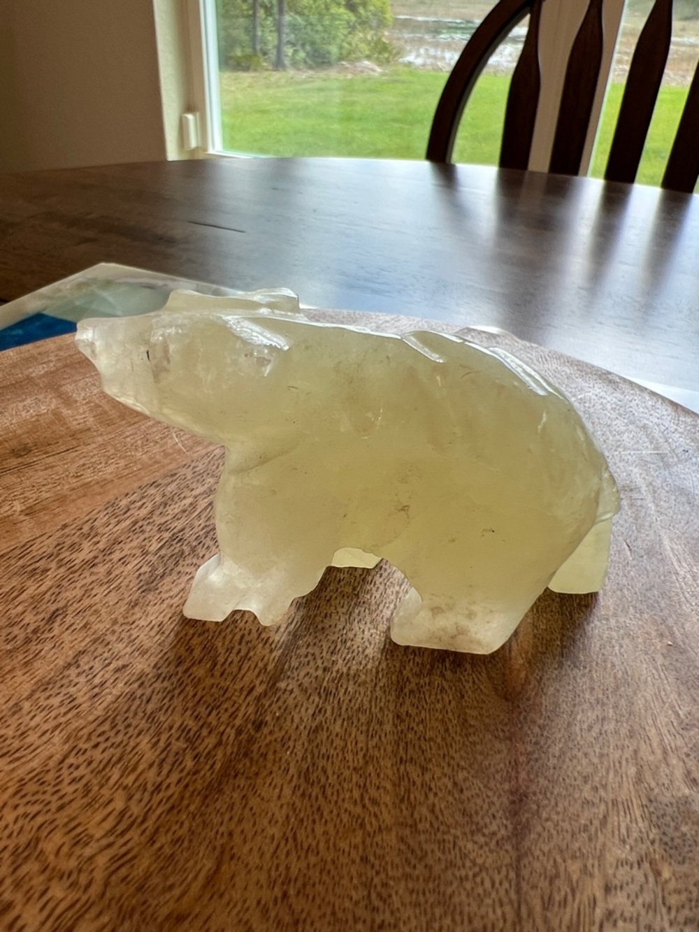 Vintage Onyx Bear Figurine Stone Carving Marble Small - Picture 4 of 10